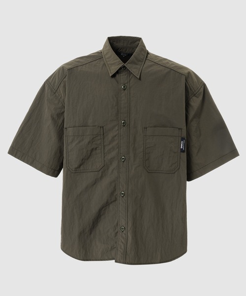 COMME des GARCONS HOMME(コム デ ギャルソン・オム)の「NYLON TUSSER HALF SLEEVE SHIRT(シャツ/ブラウス・メンズ・ネイビー/ブラック/カーキ・XS/S/M/L)」の2枚目の写真