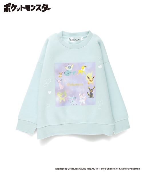 BRANSHES（ブランシェス）の「【ポケットモンスター（ポケモン）】裏起毛トレーナー（スウェット・キッズ・ブラウン/ライトグリーン/アイボリー/ブラック/サックスブルー/ブルーグレー・110/150/100/130/140/120）」の6枚目の写真