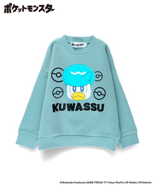 BRANSHES（ブランシェス）の「【ポケットモンスター（ポケモン）】裏起毛トレーナー（スウェット・キッズ・ブラウン/ライトグリーン/アイボリー/ブラック/サックスブルー/ブルーグレー・110/150/100/130/140/120）」の3枚目の写真