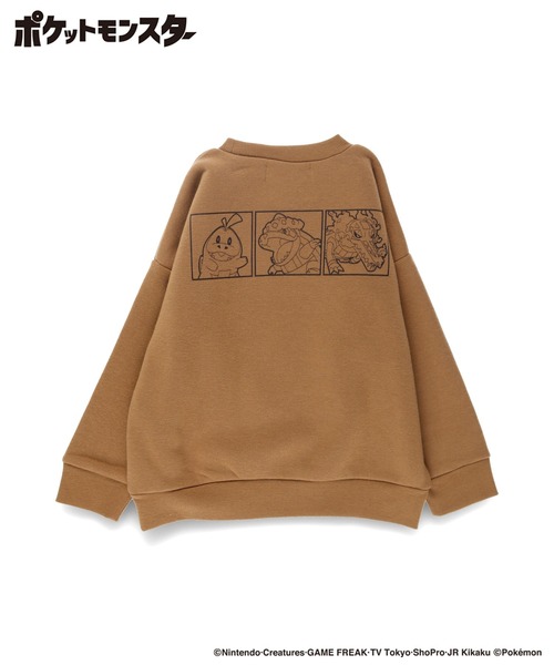 BRANSHES（ブランシェス）の「【ポケットモンスター（ポケモン）】裏起毛トレーナー（スウェット・キッズ・ブラウン/ライトグリーン/アイボリー/ブラック/サックスブルー/ブルーグレー・110/150/100/130/140/120）」の11枚目の写真