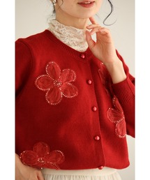 cawaii | チュールのお花咲くおめかしカーディガン(カーディガン/ボレロ)