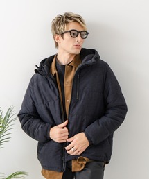 Blue Standard （ブルースタンダード）の「【Blue Standard/ブルースタンダード】カチオン杢ニット ストレッチ中綿ジャケット（ブルゾン）」