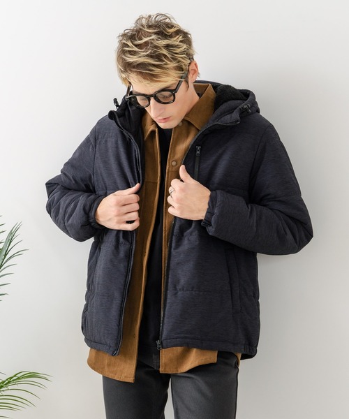 Blue Standard (ブルースタンダード)の「【Blue Standard/ブルースタンダード】カチオン杢ニット ストレッチ中綿ジャケット(ブルゾン・メンズ・ネイビー/チャコールグレー/グレー・X-LARGE/LARGE/MEDIUM)」の6枚目の写真