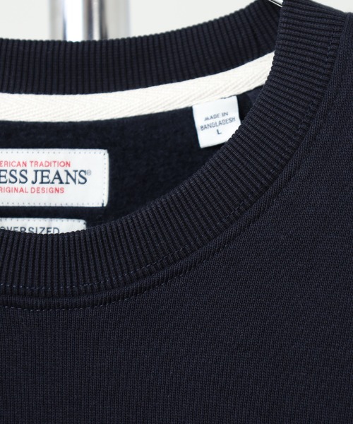 GUESS JEANS（ゲスジーンズ）の「GUESS JEANS フロント刺繍スウェットシャツ（スウェット・メンズ・ネイビー・XL/L/M/S）」の4枚目の写真