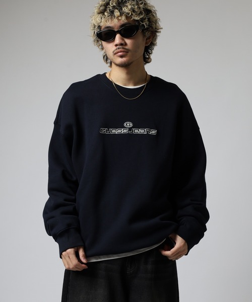 GUESS JEANS（ゲスジーンズ）の「GUESS JEANS フロント刺繍スウェットシャツ（スウェット・メンズ・ネイビー・XL/L/M/S）」の12枚目の写真