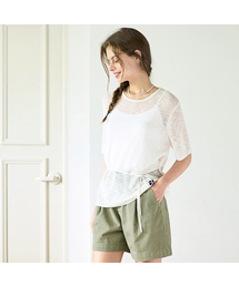 Single Pintuck Cotton short pants_4 Colors
