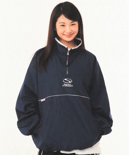SPORT CHAMBER(スポーツチャンバー)の「SCオーバーサイズウォームアップシャツ(ネイビー)(ナイロンジャケット・レディース・その他・2/3)」の8枚目の写真