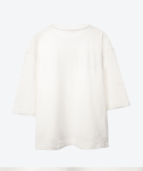 UNTAGE（アンテージ）の「ロゴプリントケープ半袖Tシャツ[ホワイト(ユニセックス)]_UTT-ST35（Tシャツ/カットソー・メンズ・その他・FREE）」の6枚目の写真