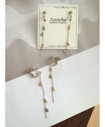 【Amiche】ドロップチャームイヤリング(MA)
