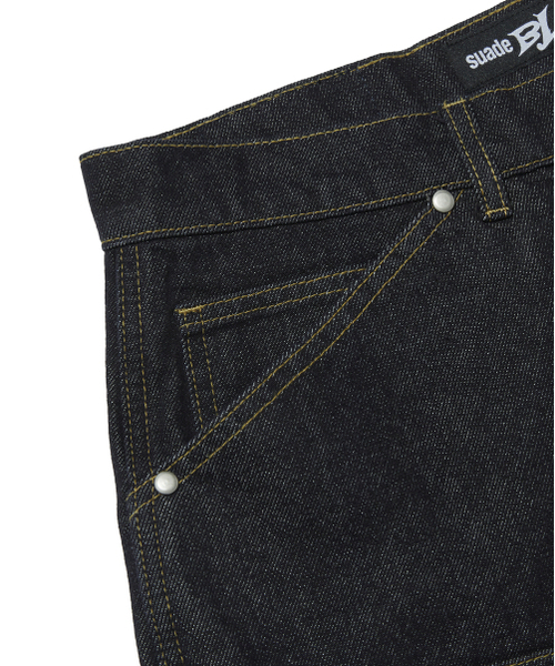 suade（スエード）の「CONTOUR DOUBLE KNEE SHORTS [RAW INDIGO]（その他パンツ・レディース・その他・SMALL/LARGE）」の7枚目の写真