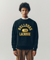 YALE（イェール）の「ヘビーウェイトラクロス82リバースウィーブスウェットシャツ_ブラック（スウェット）」