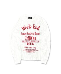 DURT（ ）の「WEEKEND LONG SLEEVE TEE (WHITE)（Tシャツ/カットソー）」