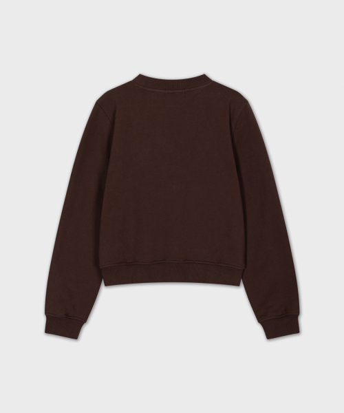 MUCHSEE(マチシー)の「Boucle Embroidery Sweatshirt(スウェット・レディース・ブラウン・OS)」の2枚目の写真