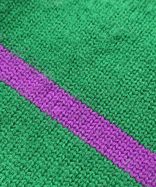 FAKUI（ファクイ）の「ASIMETRIC CHECK SOCKS / アシンメトリーチェックソックス（ソックス/靴下・レディース・グリーン/ホワイト・22.0～24.0cm）」の4枚目の写真