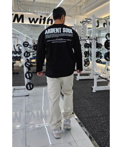 ARDENTSOUL(アーデントソウル)の「アダント、シグネチャーバックロゴセミオーバーフィット長袖Tシャツ(ブラック)(Tシャツ/カットソー・メンズ・その他・XX-LARGE)」の16枚目の写真