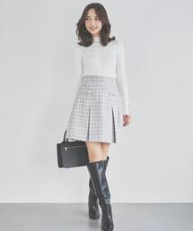 SWINGLE | ツイードタックミニスカート(スカート)