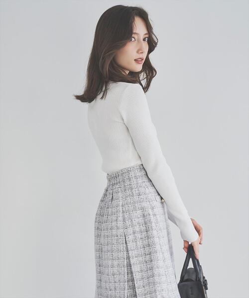 SWINGLE（スウィングル）の「ツイードタックミニスカート（スカート・レディース・ブラック系その他5/ホワイト系その他6/ブルー系その他5・SMALL/MEDIUM）」の5枚目の写真