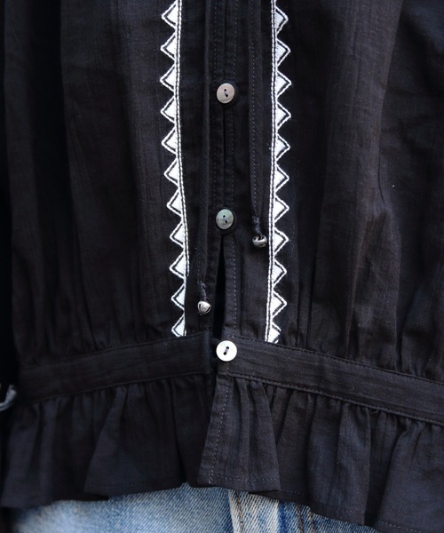 THE SHINZONE（ザ　シンゾーン）の「THE SHINZONE/シンゾーン　刺繍ブラウス　EMBROIDERED BLOUSE　26SMSBL09（シャツ/ブラウス・レディース・ブラック/ナチュラル・FREE）」の10枚目の写真