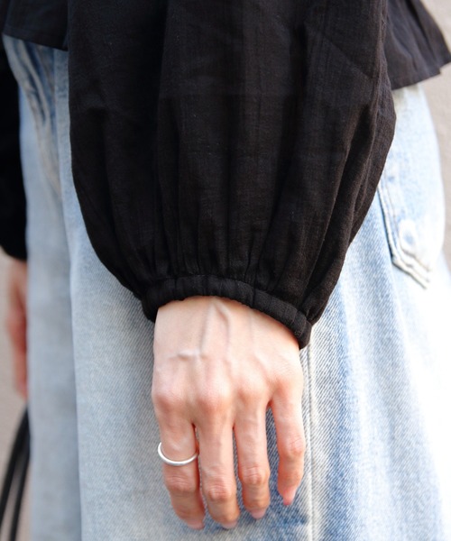 THE SHINZONE（ザ　シンゾーン）の「THE SHINZONE/シンゾーン　刺繍ブラウス　EMBROIDERED BLOUSE　26SMSBL09（シャツ/ブラウス・レディース・ブラック/ナチュラル・FREE）」の7枚目の写真