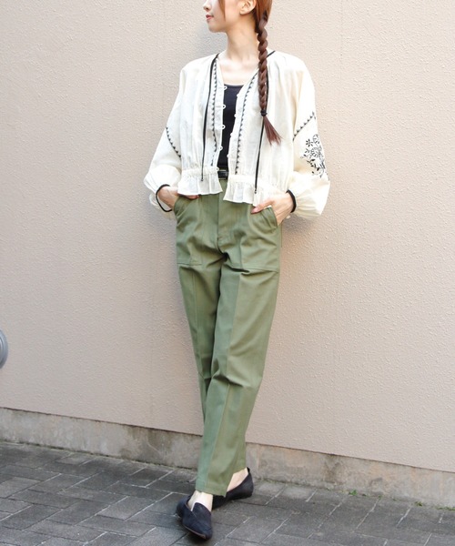 THE SHINZONE（ザ　シンゾーン）の「THE SHINZONE/シンゾーン　刺繍ブラウス　EMBROIDERED BLOUSE　26SMSBL09（シャツ/ブラウス・レディース・ブラック/ナチュラル・FREE）」の14枚目の写真