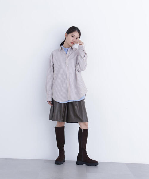 N.(N. Natural Beauty Basic)(エヌエヌナチュラルビューティーベーシック)の「ベーシックシャツ(シャツ/ブラウス・レディース・ピンク系その他/ベージュ系その他/ブルー・フリ-)」の7枚目の写真