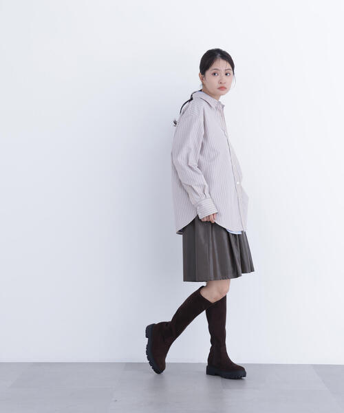 N.(N. Natural Beauty Basic)(エヌエヌナチュラルビューティーベーシック)の「ベーシックシャツ(シャツ/ブラウス・レディース・ピンク系その他/ベージュ系その他/ブルー・フリ-)」の9枚目の写真