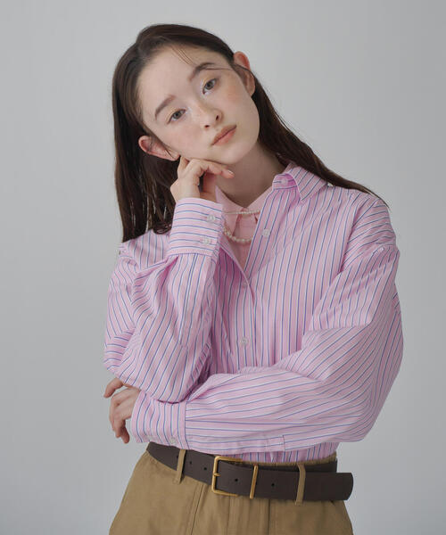 N.(N. Natural Beauty Basic)(エヌエヌナチュラルビューティーベーシック)の「ベーシックシャツ(シャツ/ブラウス・レディース・ピンク系その他/ベージュ系その他/ブルー・フリ-)」の14枚目の写真