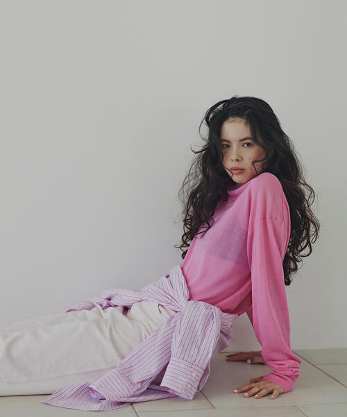 N.(N. Natural Beauty Basic)(エヌエヌナチュラルビューティーベーシック)の「ベーシックシャツ(シャツ/ブラウス・レディース・ピンク系その他/ベージュ系その他/ブルー・フリ-)」の17枚目の写真