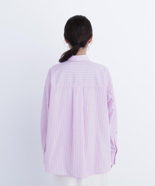 N.(N. Natural Beauty Basic)(エヌエヌナチュラルビューティーベーシック)の「ベーシックシャツ(シャツ/ブラウス・レディース・ピンク系その他/ベージュ系その他/ブルー・フリ-)」の4枚目の写真