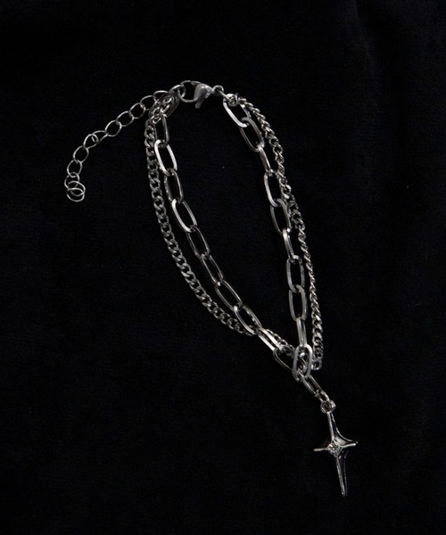 VACANCY（ヴァカンシー）の「シャイニーダブルチェーンブレスレット（ブレスレット・レディース・シルバー・FREE）」の5枚目の写真