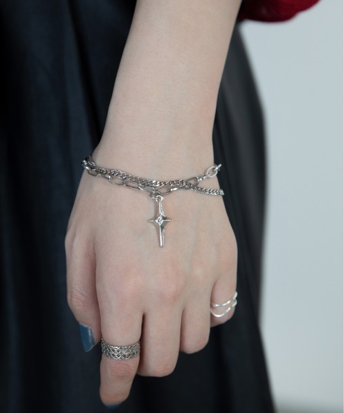 VACANCY（ヴァカンシー）の「シャイニーダブルチェーンブレスレット（ブレスレット・レディース・シルバー・FREE）」の7枚目の写真