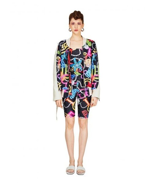 ネオンレタリングショーツレギンス