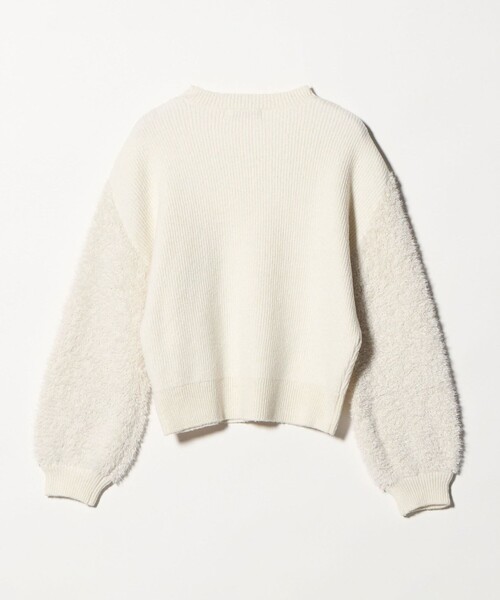 A DAY IN THE LIFE UNITED ARROWS(アデイインザライフユナイテッドアローズ)の「カタアゼ×フェザー コンビニット <A DAY IN THE LIFE>(ニット/セーター・レディース・ライトブルー/オフホワイト・FREE)」の7枚目の写真