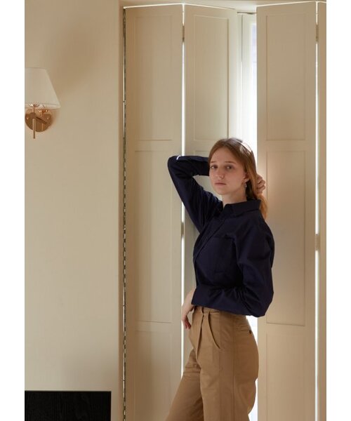 JUNECI(ジュネシ)の「刺繍シャツ(ネイビー)(シャツ/ブラウス・レディース・その他・LARGE/MEDIUM/SMALL)」の4枚目の写真