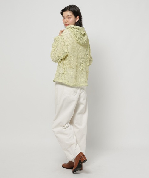 niko and...（ニコアンド）の「3Dフラワーメッシュフーディー（パーカー・レディース・ブラック/アイボリー/セージグリーン・FREE）」の19枚目の写真