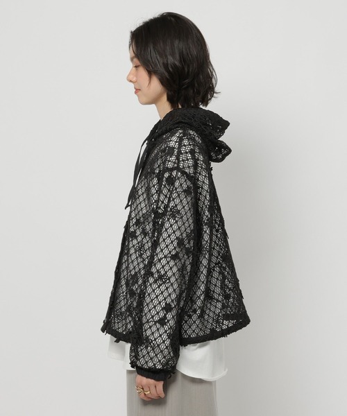 niko and...（ニコアンド）の「3Dフラワーメッシュフーディー（パーカー・レディース・ブラック/アイボリー/セージグリーン・FREE）」の22枚目の写真