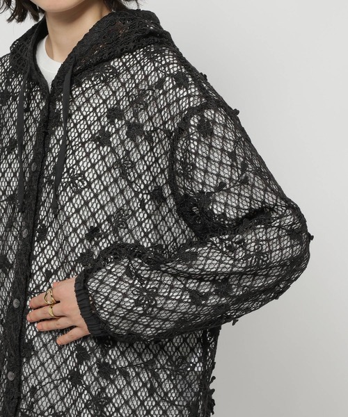 3Dフラワーメッシュフーディー（パーカー）｜niko and（ニコアンド