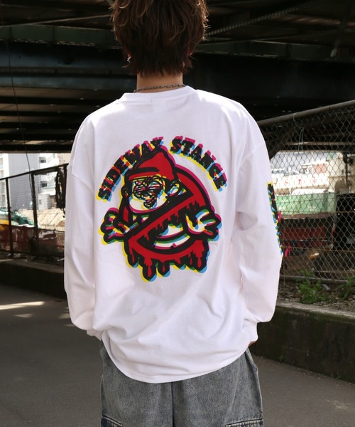 En serio TOKYO(エンソリオトーキョー)の「【SIDEWAYSTANCE】モザイクノーウェイ長袖Tシャツ(Tシャツ/カットソー・メンズ・パープル系4/グレー系4/ブラック系4/カーキ系4・LARGE/X-LARGE/SMALL)」の6枚目の写真