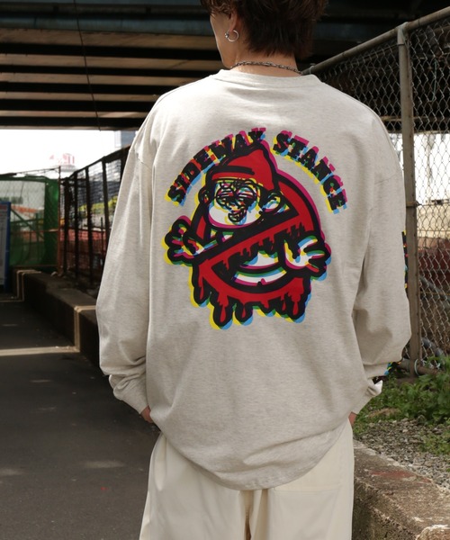 En serio TOKYO(エンソリオトーキョー)の「【SIDEWAYSTANCE】モザイクノーウェイ長袖Tシャツ(Tシャツ/カットソー・メンズ・パープル系4/グレー系4/ブラック系4/カーキ系4・LARGE/X-LARGE/SMALL)」の10枚目の写真