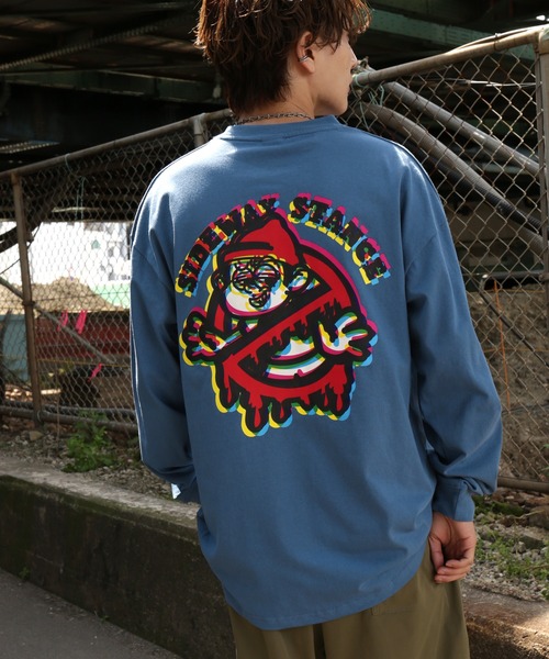 En serio TOKYO(エンソリオトーキョー)の「【SIDEWAYSTANCE】モザイクノーウェイ長袖Tシャツ(Tシャツ/カットソー・メンズ・パープル系4/グレー系4/ブラック系4/カーキ系4・LARGE/X-LARGE/SMALL)」の13枚目の写真