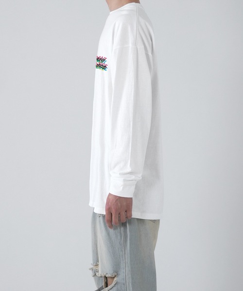 En serio TOKYO(エンソリオトーキョー)の「【SIDEWAYSTANCE】モザイクノーウェイ長袖Tシャツ(Tシャツ/カットソー・メンズ・パープル系4/グレー系4/ブラック系4/カーキ系4・LARGE/X-LARGE/SMALL)」の21枚目の写真