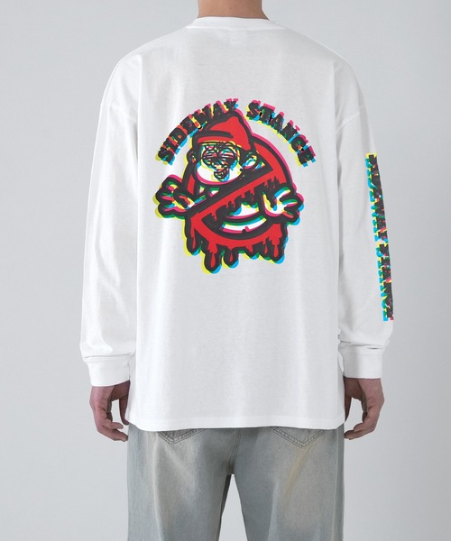 En serio TOKYO(エンソリオトーキョー)の「【SIDEWAYSTANCE】モザイクノーウェイ長袖Tシャツ(Tシャツ/カットソー・メンズ・パープル系4/グレー系4/ブラック系4/カーキ系4・LARGE/X-LARGE/SMALL)」の22枚目の写真
