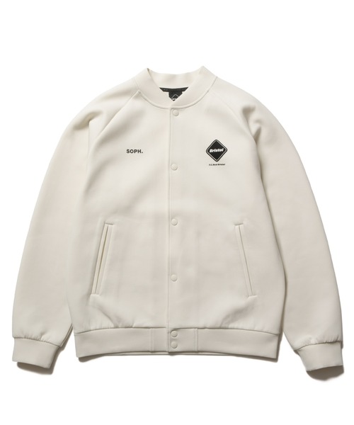 F.C.Real Bristol(エフシーレアルブリストル)の「TECH SWEAT VARSITY BLOUSON(ブルゾン・メンズ・グレー/ネイビー/ブラック/ホワイト・SMALL/MEDIUM/LARGE/X-LARGE)」の1枚目の写真