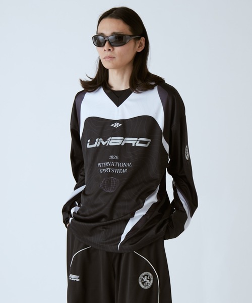 UMBRO（アンブロ）の「【UMBRO×Lui's 】ゲームシャツ（Tシャツ/カットソー・レディース・ブラック・FREE）」の8枚目の写真