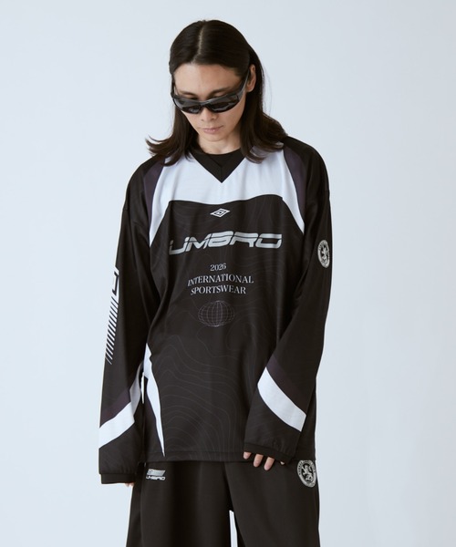 UMBRO（アンブロ）の「【UMBRO×Lui's 】ゲームシャツ（Tシャツ/カットソー・レディース・ブラック・FREE）」の7枚目の写真