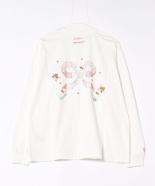 Cath Kidston(キャスキッドソン)の「Cath Kidston × Hello Kitty ロングスリーブTシャツ(Tシャツ/カットソー・レディース・ピンク/ホワイト・FREE)」の3枚目の写真