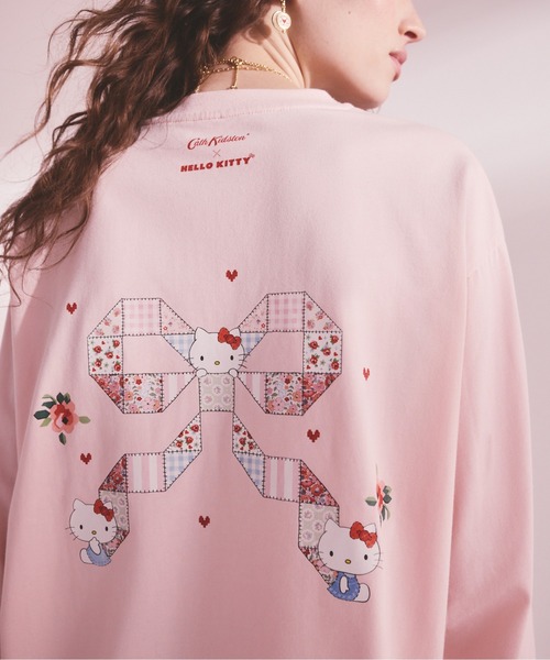 Cath Kidston(キャスキッドソン)の「Cath Kidston × Hello Kitty ロングスリーブTシャツ(Tシャツ/カットソー・レディース・ピンク/ホワイト・FREE)」の9枚目の写真