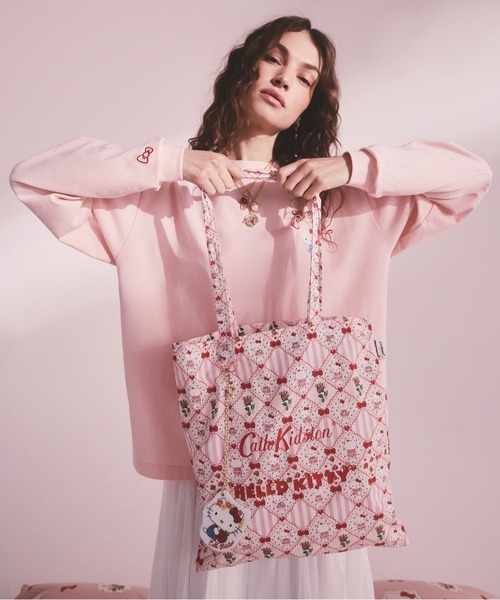 Cath Kidston(キャスキッドソン)の「Cath Kidston × Hello Kitty ロングスリーブTシャツ(Tシャツ/カットソー・レディース・ピンク/ホワイト・FREE)」の11枚目の写真
