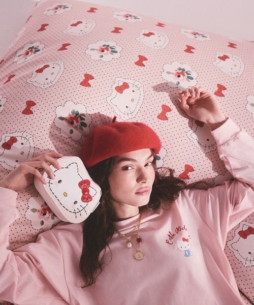 Cath Kidston(キャスキッドソン)の「Cath Kidston × Hello Kitty ロングスリーブTシャツ(Tシャツ/カットソー・レディース・ピンク/ホワイト・FREE)」の13枚目の写真