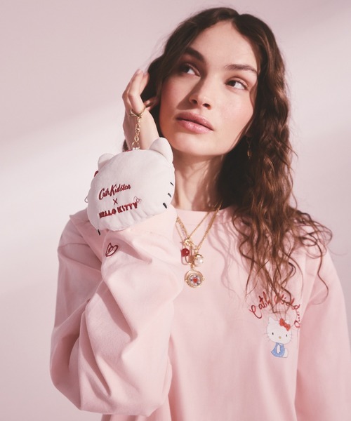 Cath Kidston(キャスキッドソン)の「Cath Kidston × Hello Kitty ロングスリーブTシャツ(Tシャツ/カットソー・レディース・ピンク/ホワイト・FREE)」の14枚目の写真